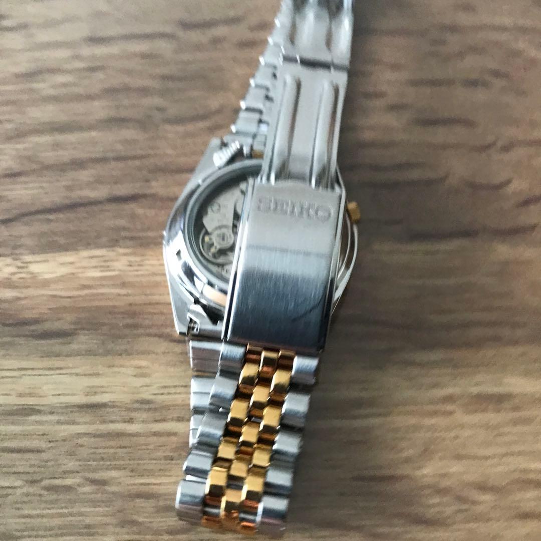 セイコー5 デイデイト 自動巻き 7S26-0500 裏スケ コンビ