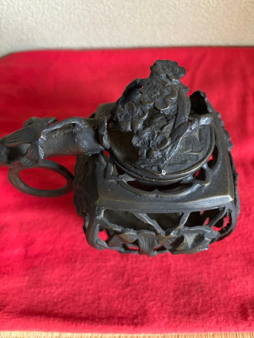 鉄製装飾的な墨入れ器具 日本製