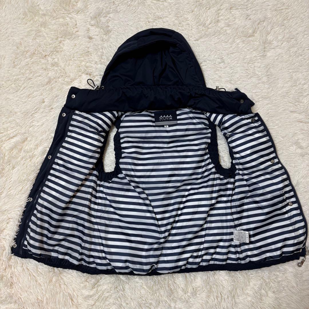 ムータマリン　美品 ダウンベスト ネイビー Mサイズ レディース 2way