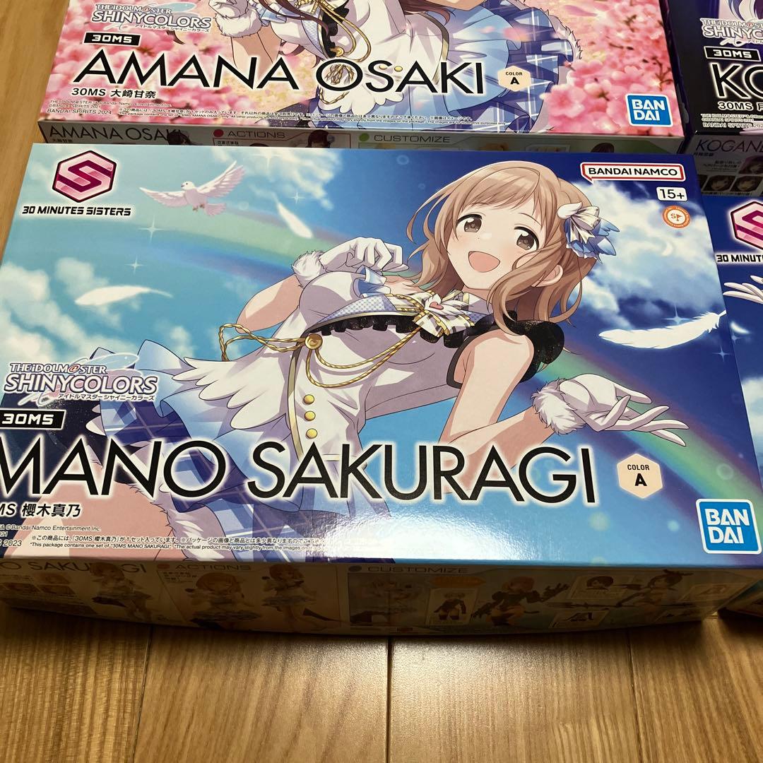 30MS 櫻木真乃 大崎甘奈 月岡恋鐘 風野灯織/八宮めぐるフェイスパーツセット