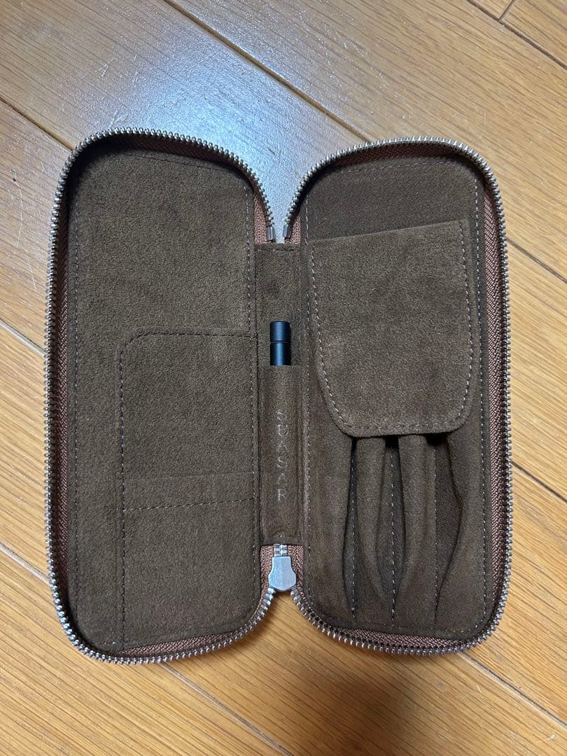 SEASAR Duct ペンケース マルゴーフォグ スエード ペンケース グレー