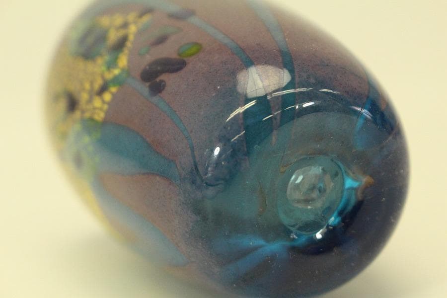 茶道具 沖縄 硝子 茶入 良蓋 仕服 揃 夏(A782)