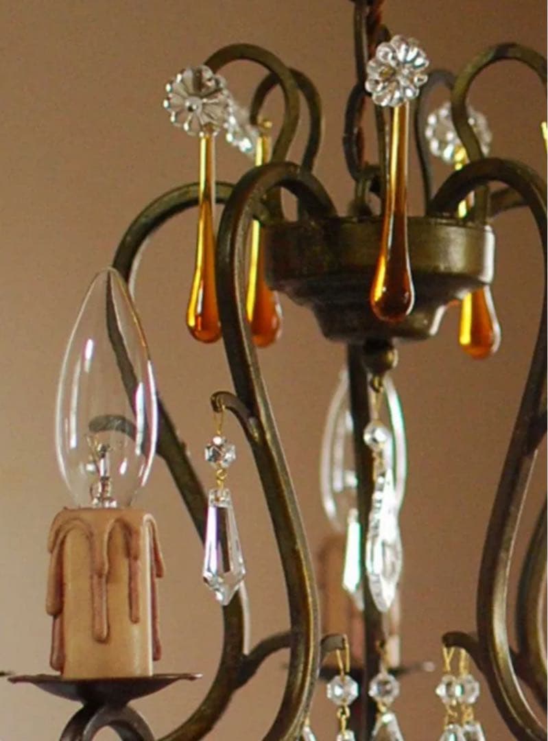 ぐり様専用 Handleオリジナルアンティーク風シャンデリア(ラルム・L）