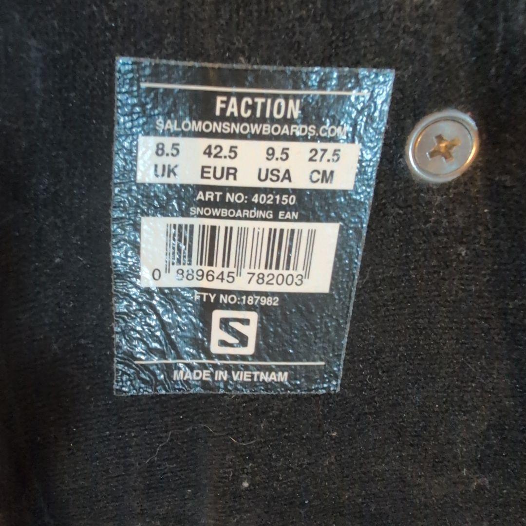 SALOMON サロモン FACTION スノーボードブーツ 27.5cm
