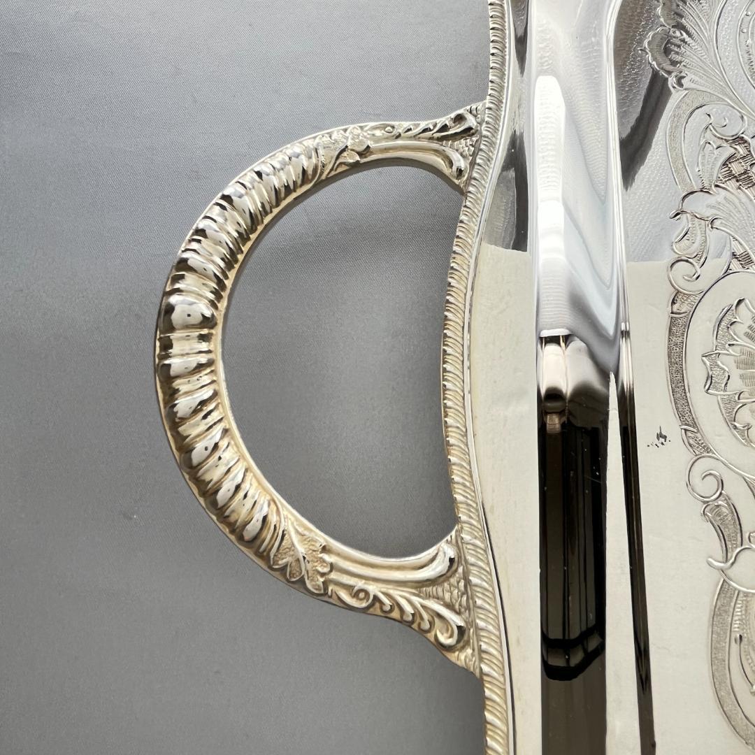 【Viners】 ギャラリートレー 56cm 【シルバープレート】ハンドル 大型