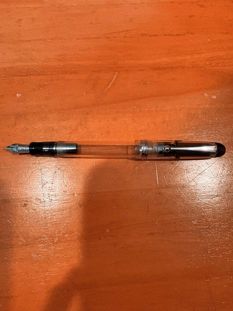 パイロット　廃盤　カスタム74 万年筆　透明軸　f 細字