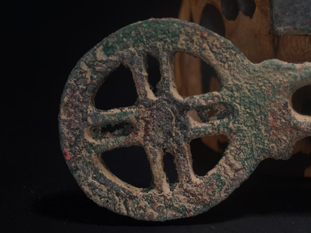 中国清銅器　唐時代ベルトの金具　激安骨董品 AK499A3-5