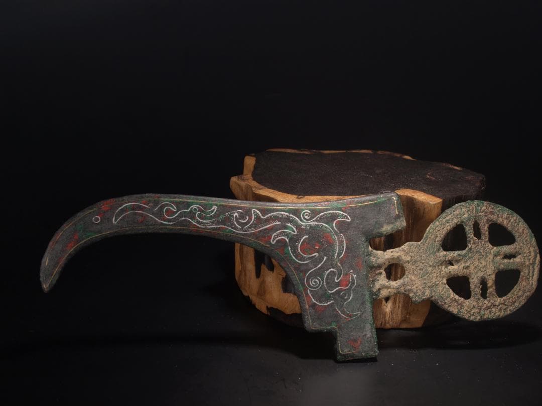 中国清銅器　唐時代ベルトの金具　激安骨董品 AK499A3-5