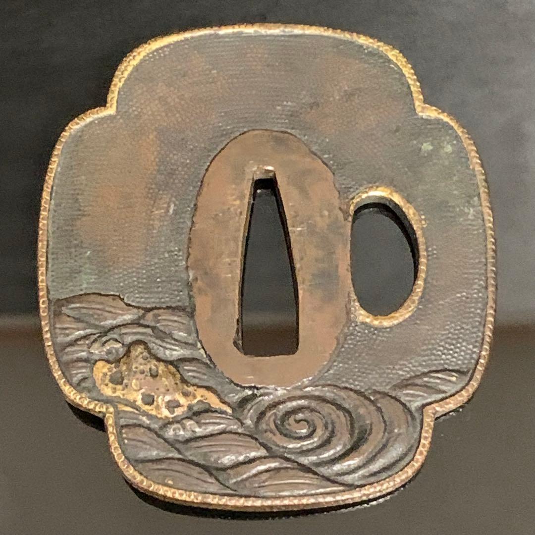 《アンティーク希少レア品！》 ⭐︎ 七福神 宝船 鶴亀 鍔つば 縁起もの♪⭐︎