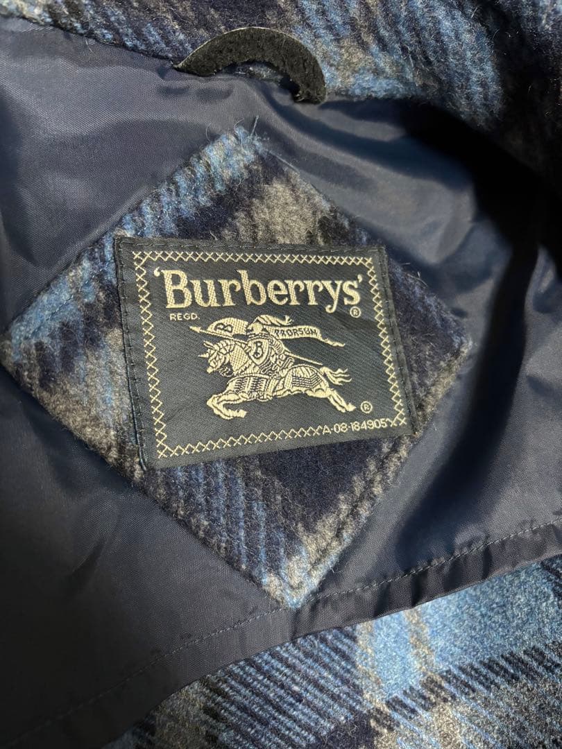 BURBERRY チェック柄ジャケット ブルー