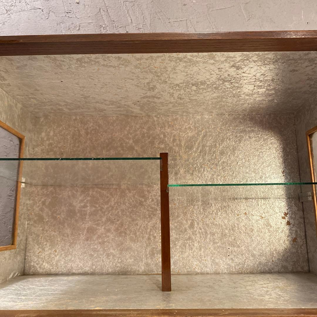 昭和レトロ ショーケース 飾り棚 小引き出し 和家具 インテリア 什器