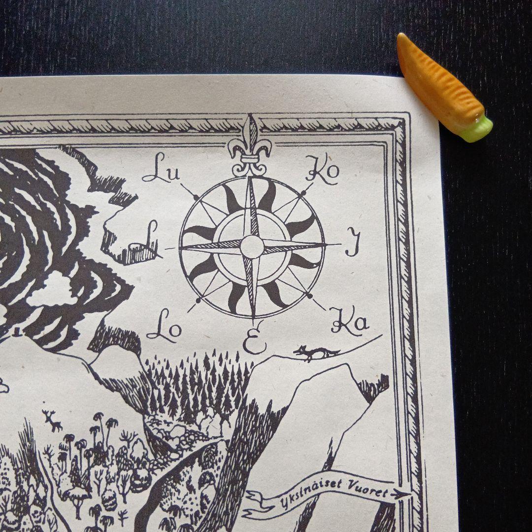 激レア！1999年フィンランド産ムーミン谷の正確な地図シリアルナンバー