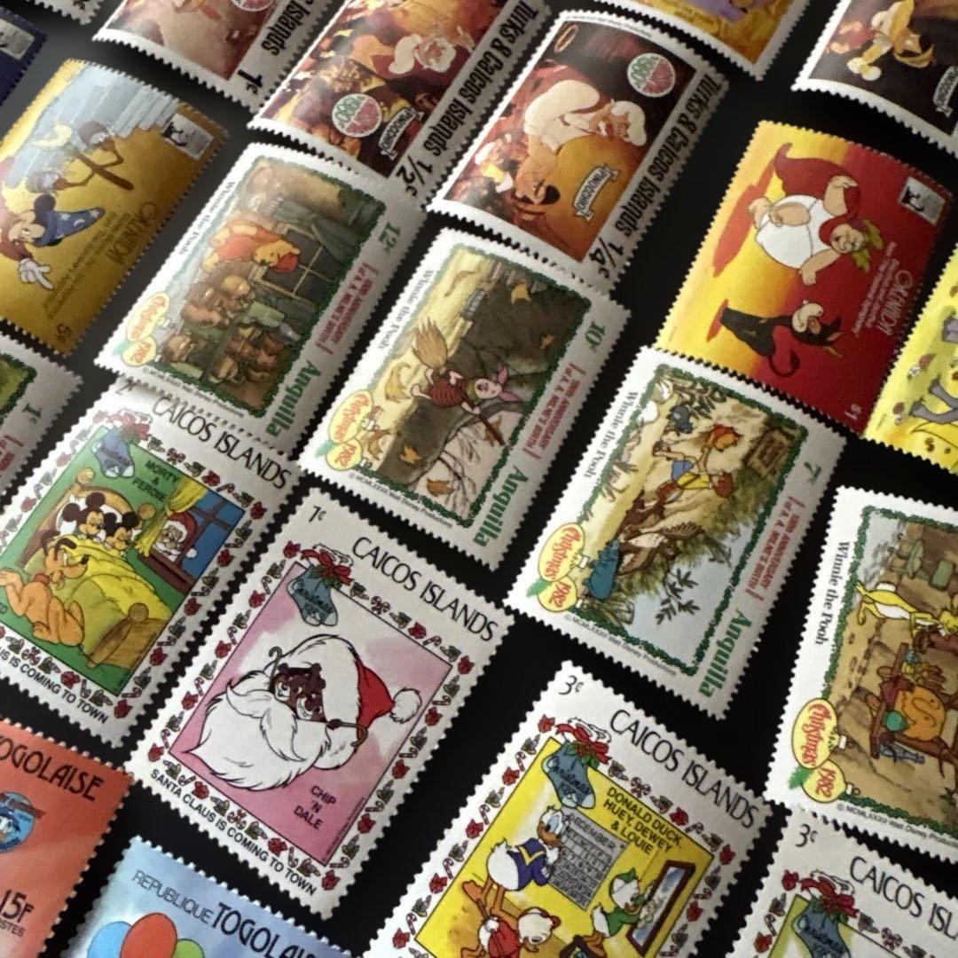 ディズニー未使用切手50枚 外国切手 古切手 - メルカリ