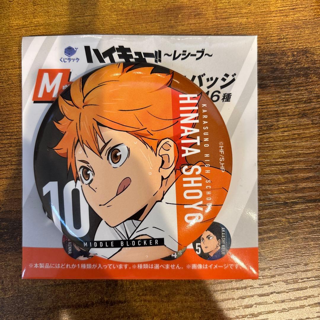 ハイキュー!! 日向翔陽 缶バッジ 〜レシーブ〜 - メルカリ
