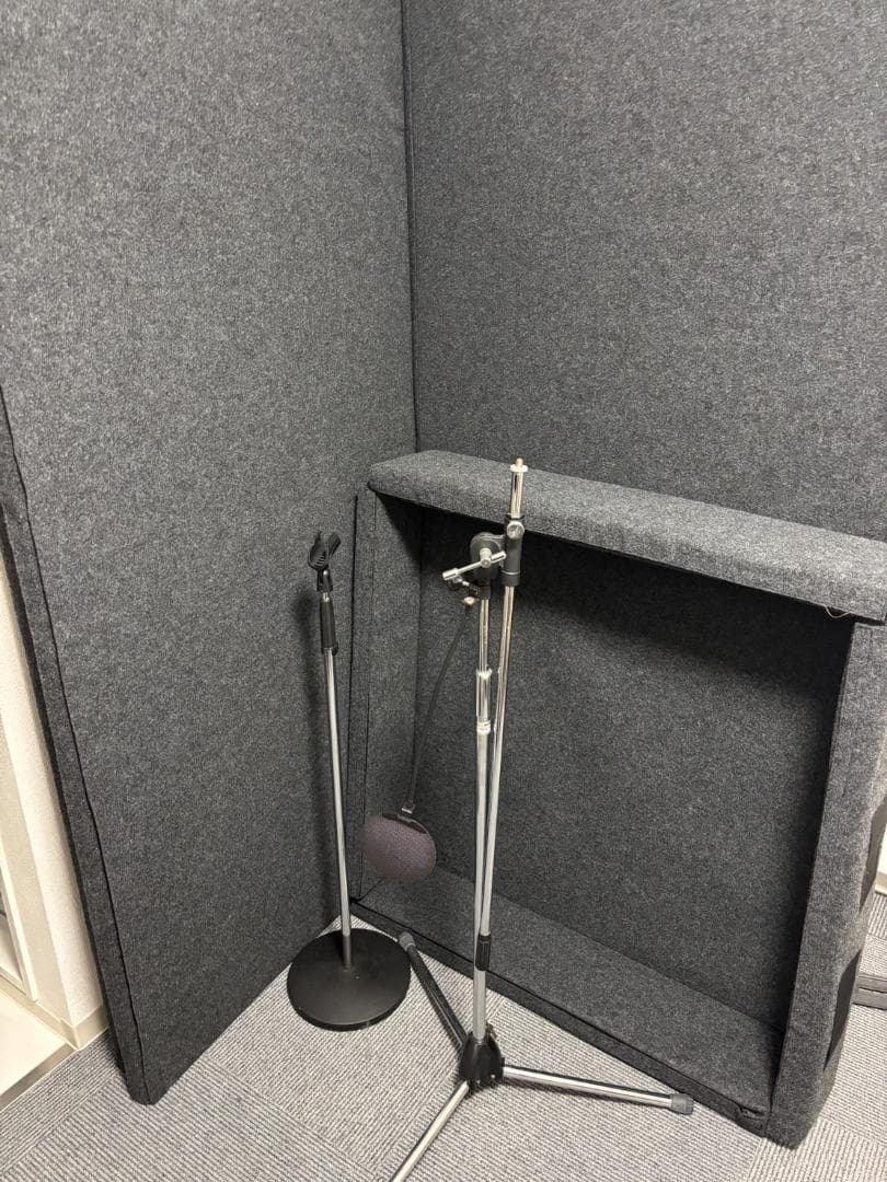 【都内引取限定】防音VERY-Q VQ910 マイクスタンド2本付