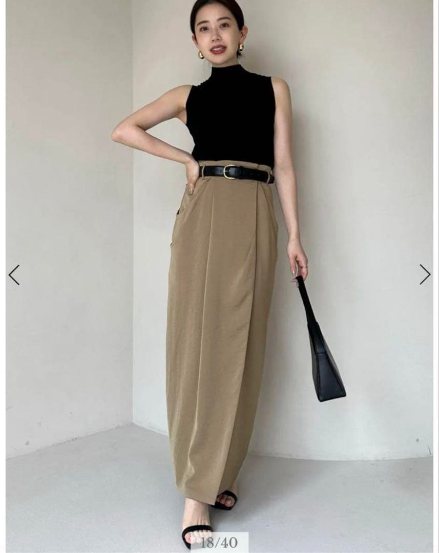 アニュアンス　anuans シルクブレンドノースリーブニットトップス