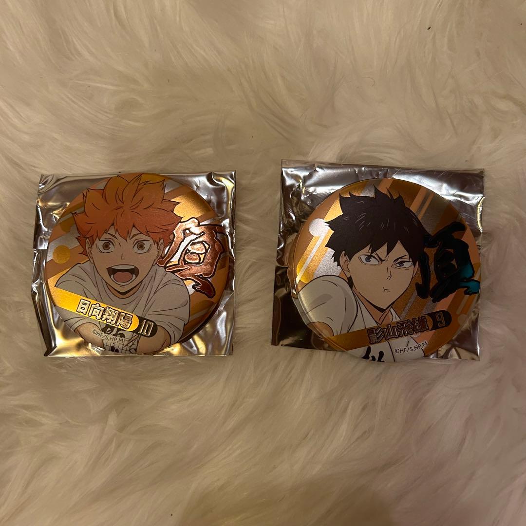 ハイキュー!! 影山飛雄 日向翔陽 頂 缶バッジ デコレーション仕様 合同