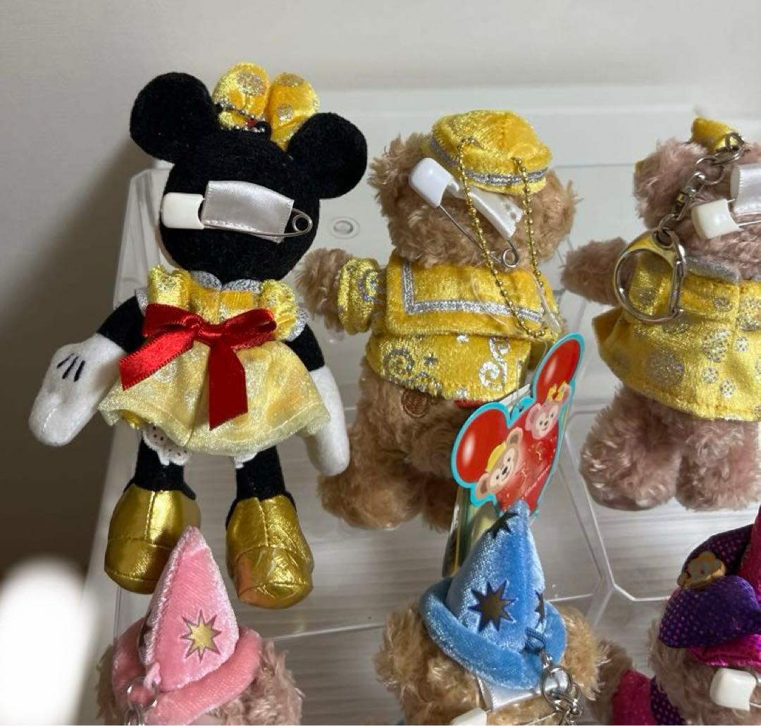 ダッフィー、シェリーメイぬいぐるみバッチ、ぬいぐるみストラップ、10、30周年