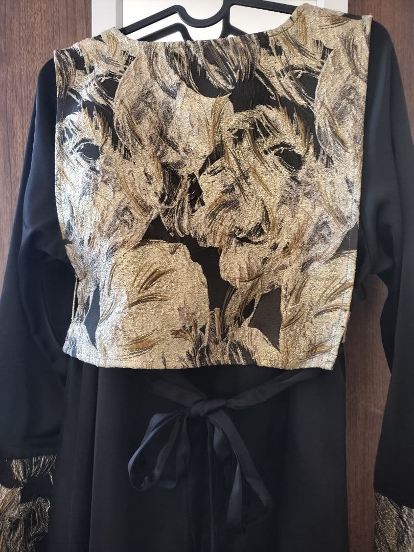 【週末限定セール】sahara ジャカードベストレイヤードドレス 2way