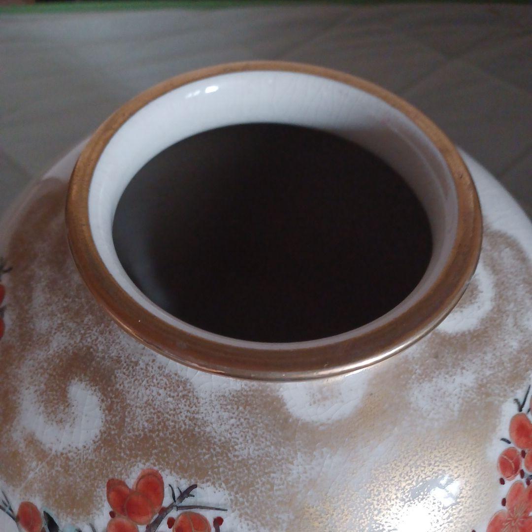 壺 九谷桃仙 台付き - メルカリ