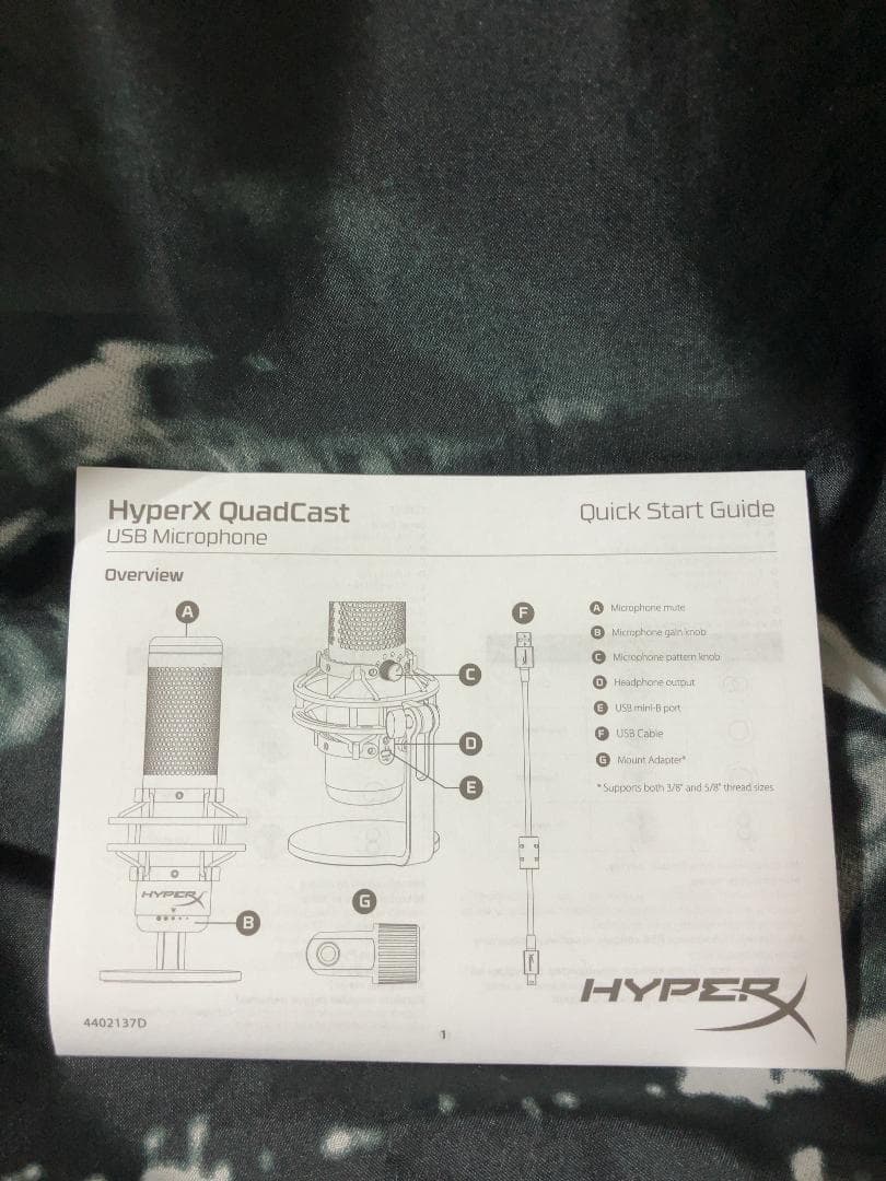 【HyperX QuadCast】美品マイク アームガード＋ポップガード付