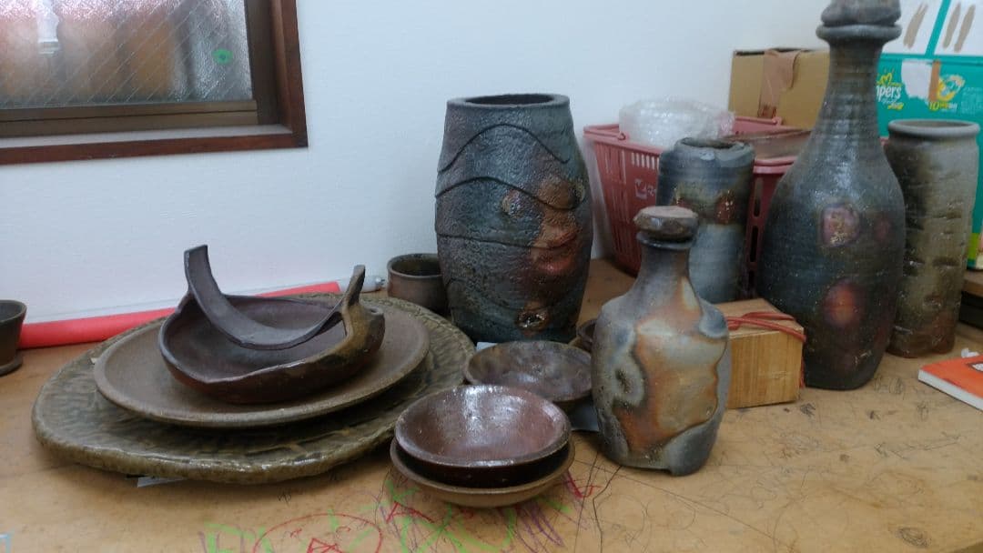 6/6まで出品】 信楽焼 神山直彦作 掛花 【2515032390】