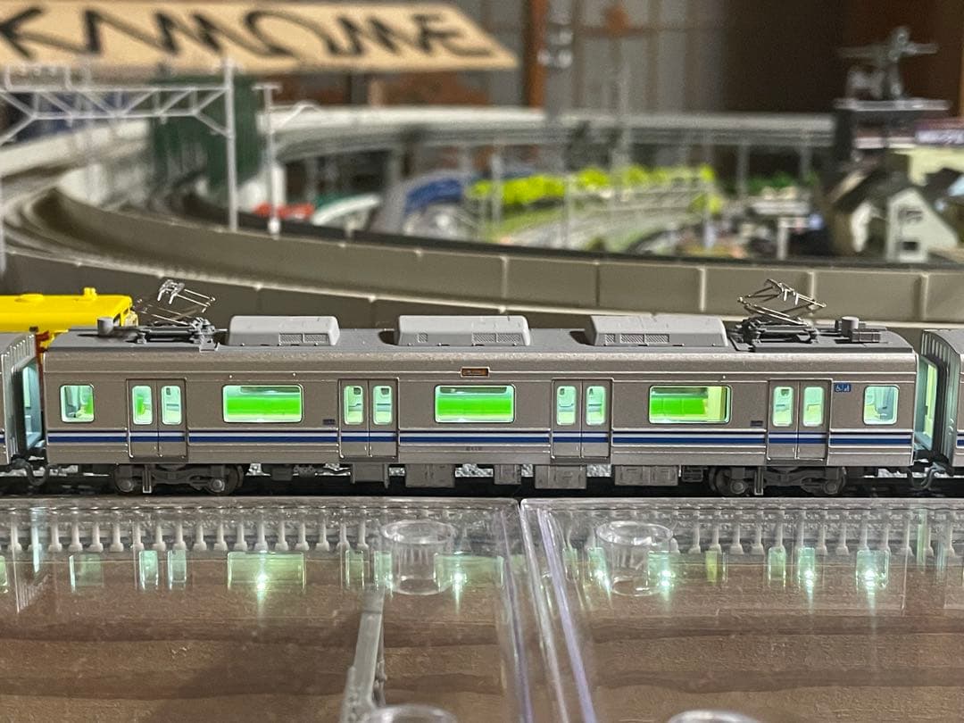 ポポンデッタ6035福岡市交通局2000系3段帯使用　ポポンデッタ室内灯付き