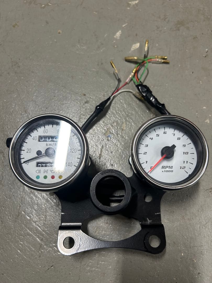 エイプ50 100 社外スピードメーター　タコメーター　yhio783