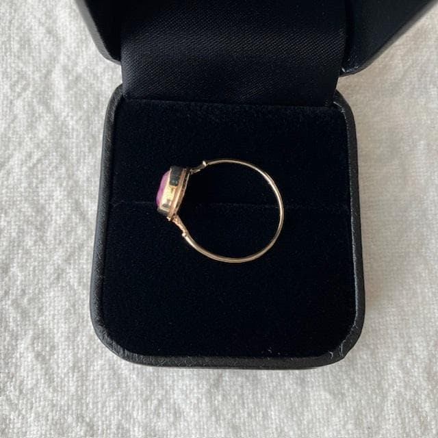 9万◆新品◆ミャカレジュエリー ピンクサファイア10Kリングアッシュペーフランス