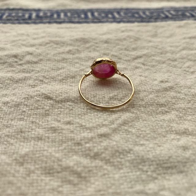 9万◆新品◆ミャカレジュエリー ピンクサファイア10Kリングアッシュペーフランス