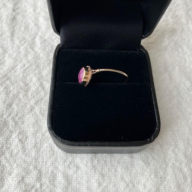 9万◆新品◆ミャカレジュエリー ピンクサファイア10Kリングアッシュペーフランス