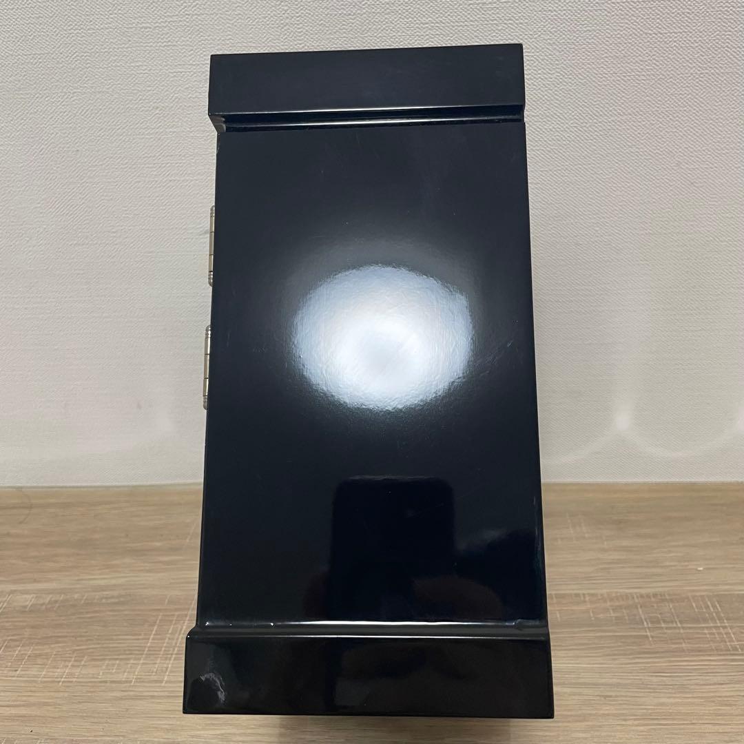 ★美品★ ジュエリーボックス 小箪笥 漆塗り 鶴　松　貝装飾 韓国工芸 螺鈿細工