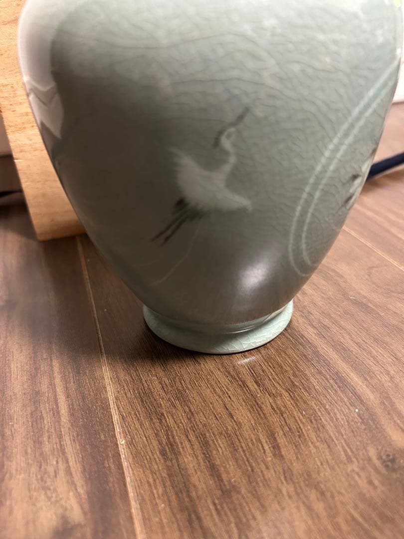 ウイスキー ニッカ 特選 高麗青磁 雲鶴草花文様 象嵌ボトル 榮光陶窯 青峯