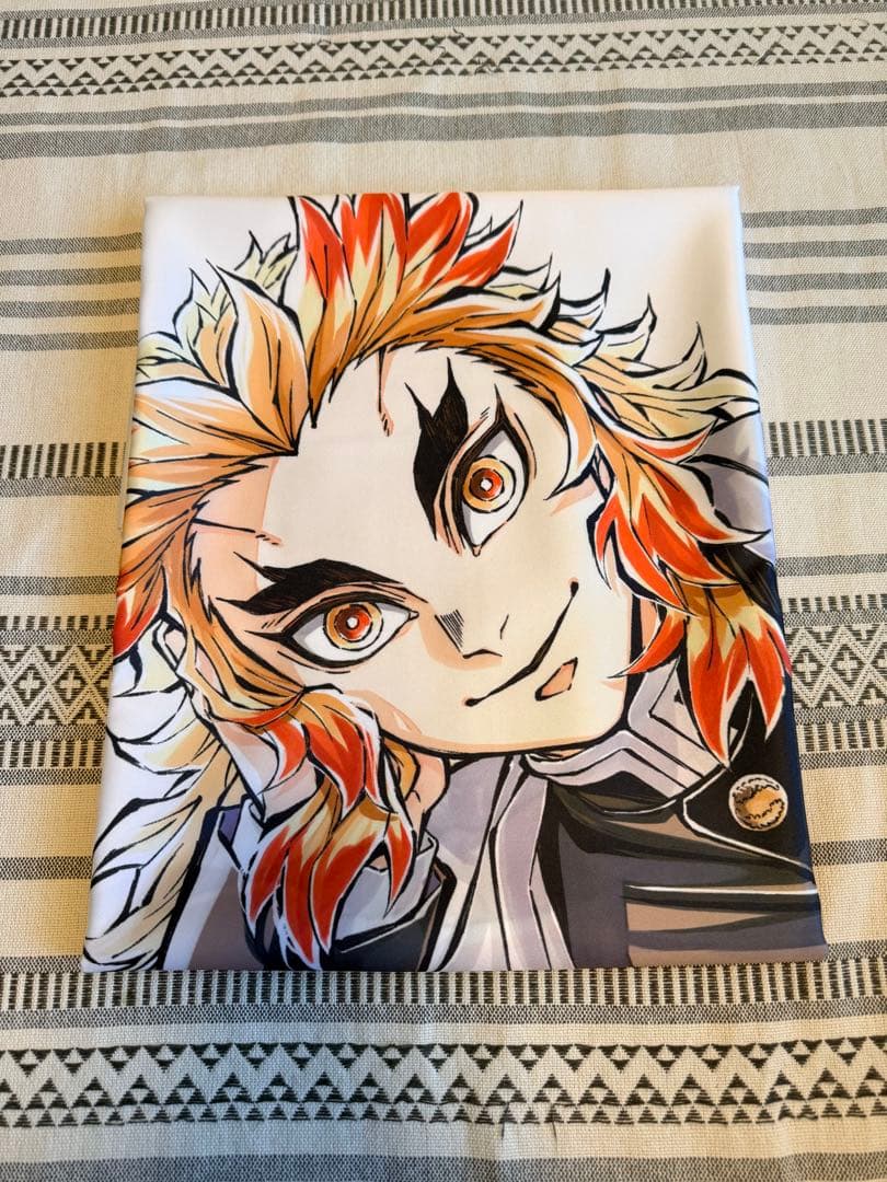 ★要説明確認★鬼滅の刃 煉獄杏寿郎 寝そべり 布ポスター　コミケ C104 鬼滅の刃 c104 ufotable 等身大寝そべり布ポスター 煉獄杏寿郎 - メルカリ