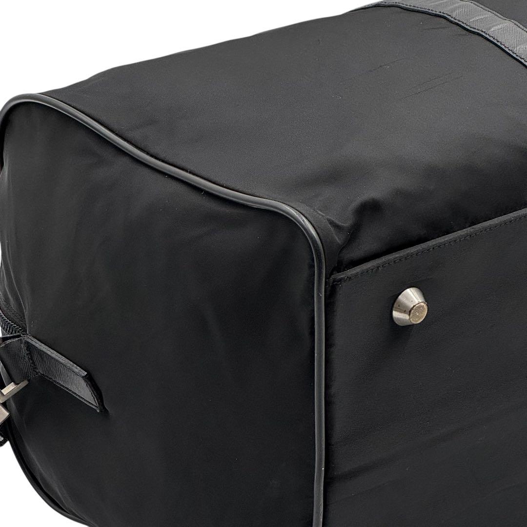 PRADA プラダ ボストンバッグ 旅行用バッグ 大容量 三角ロゴ カデナ