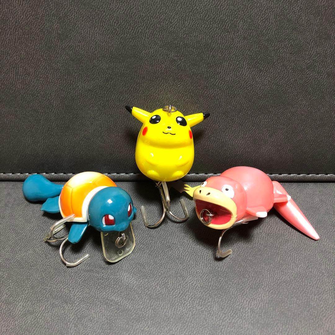 ポケモン ルアー ピカチュウ ゼニガメ ヤドン 3個セット（未使用品