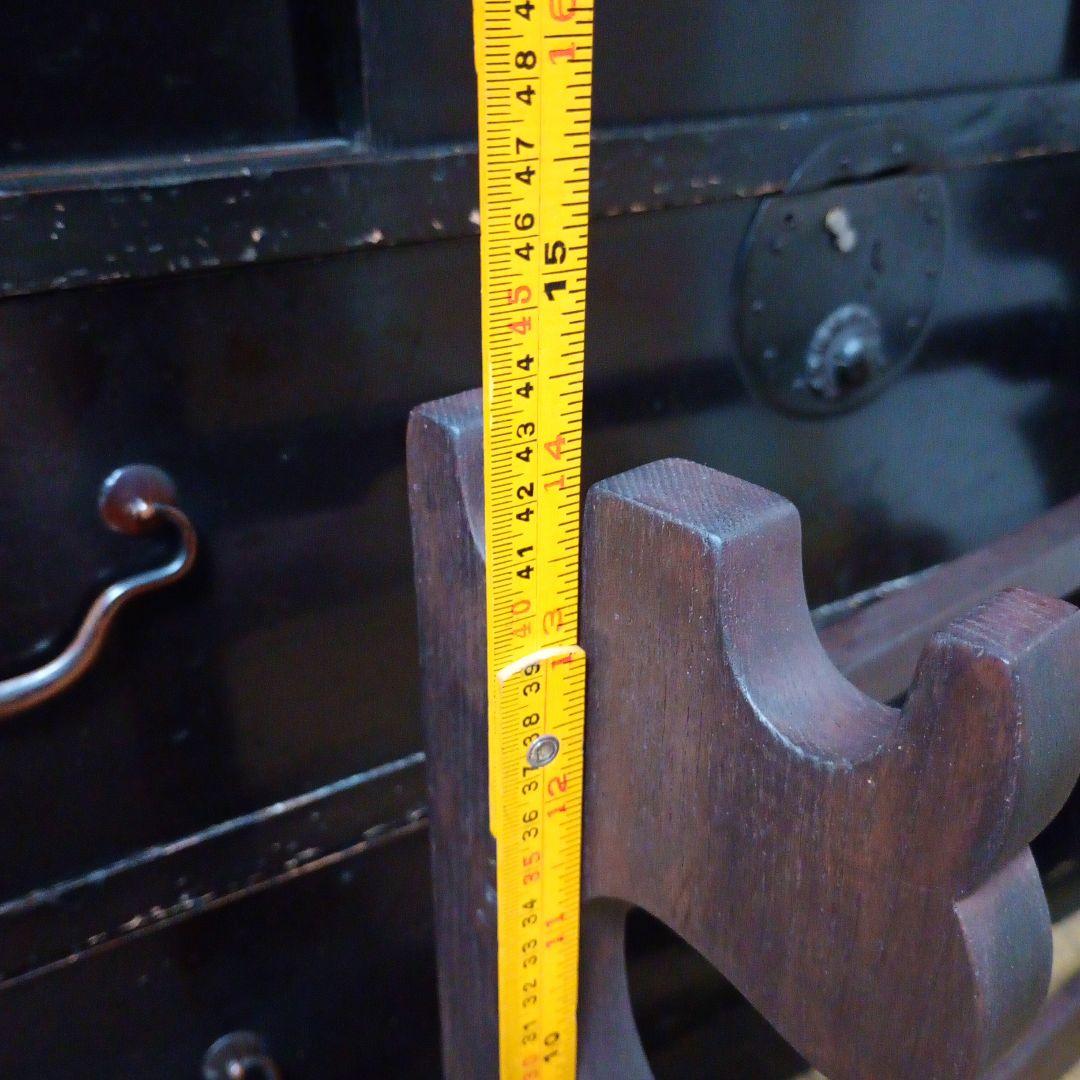 ギブソン　刀掛け台　5本掛け　無垢材　刀台　日本刀　武具