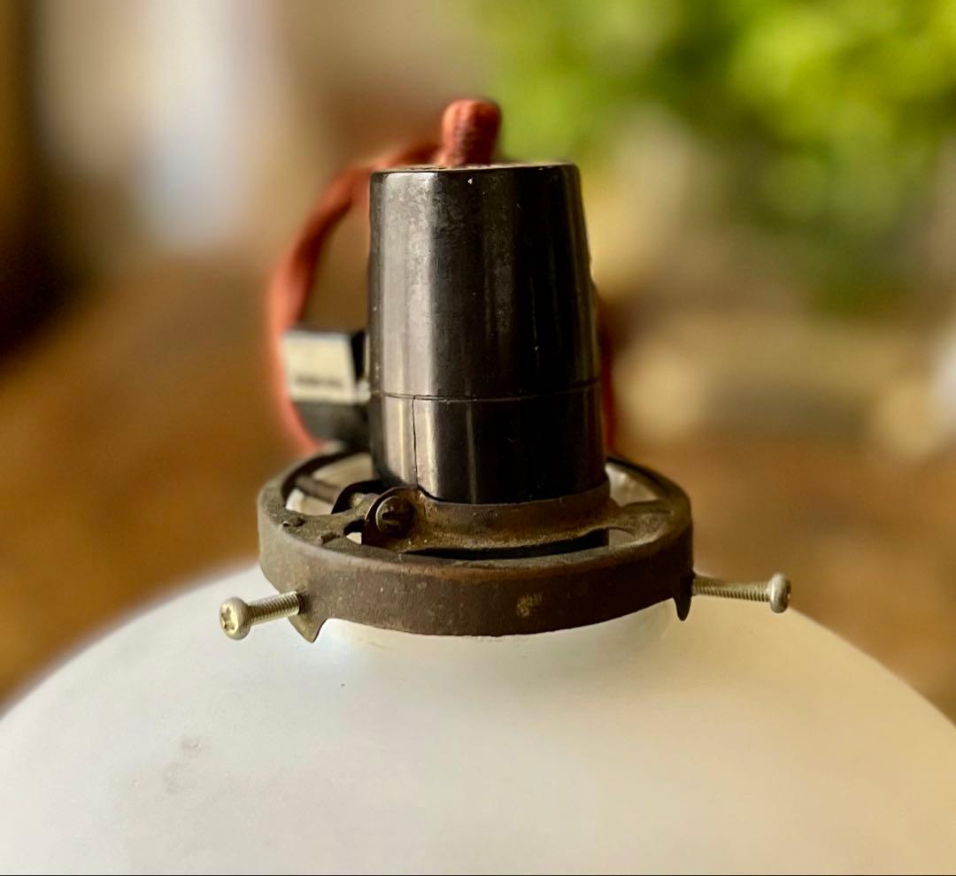 レトロ 大正ロマン すりガラス花模様電笠 照明 灯り 古民家 アンティーク