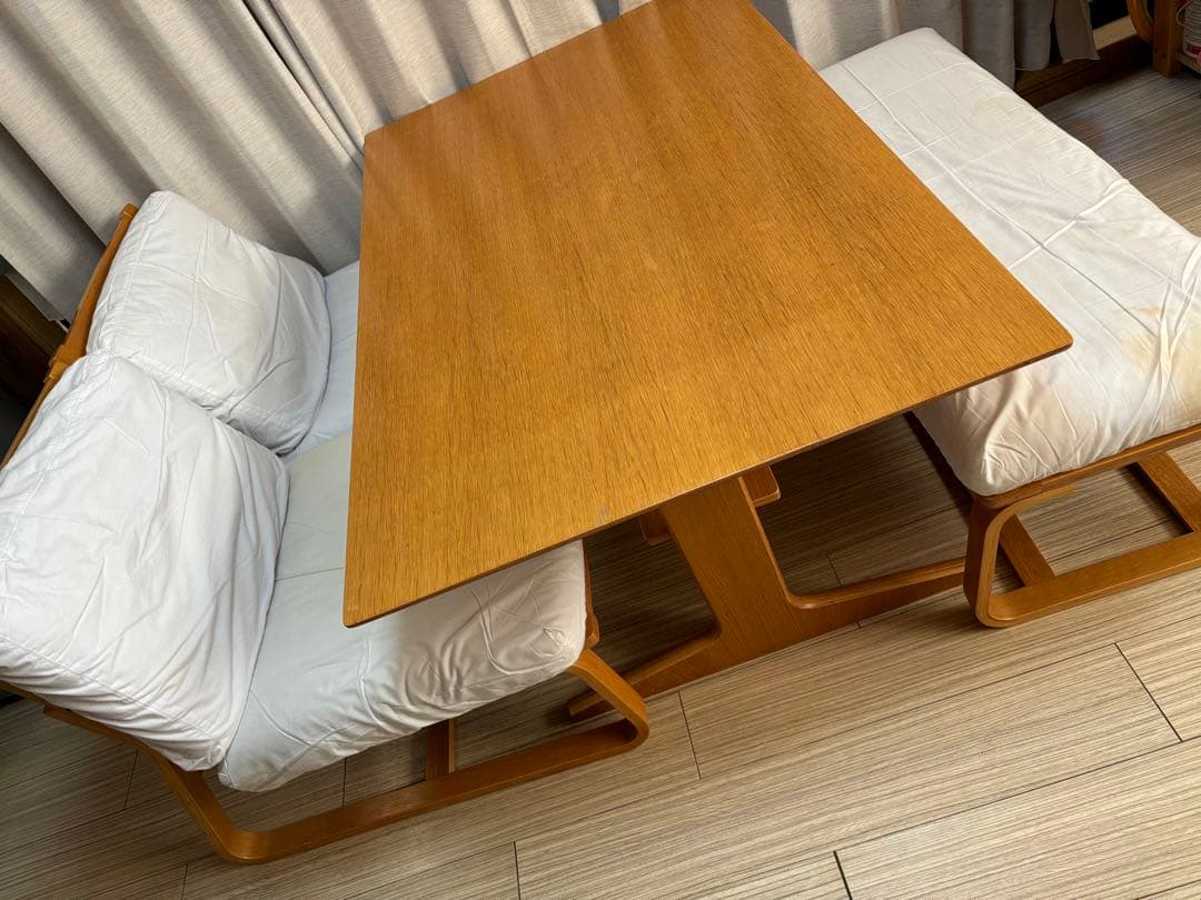 MUJI無印良品:リビングでもダイニングでも使えるテーブル＆チェア&ベンチセット