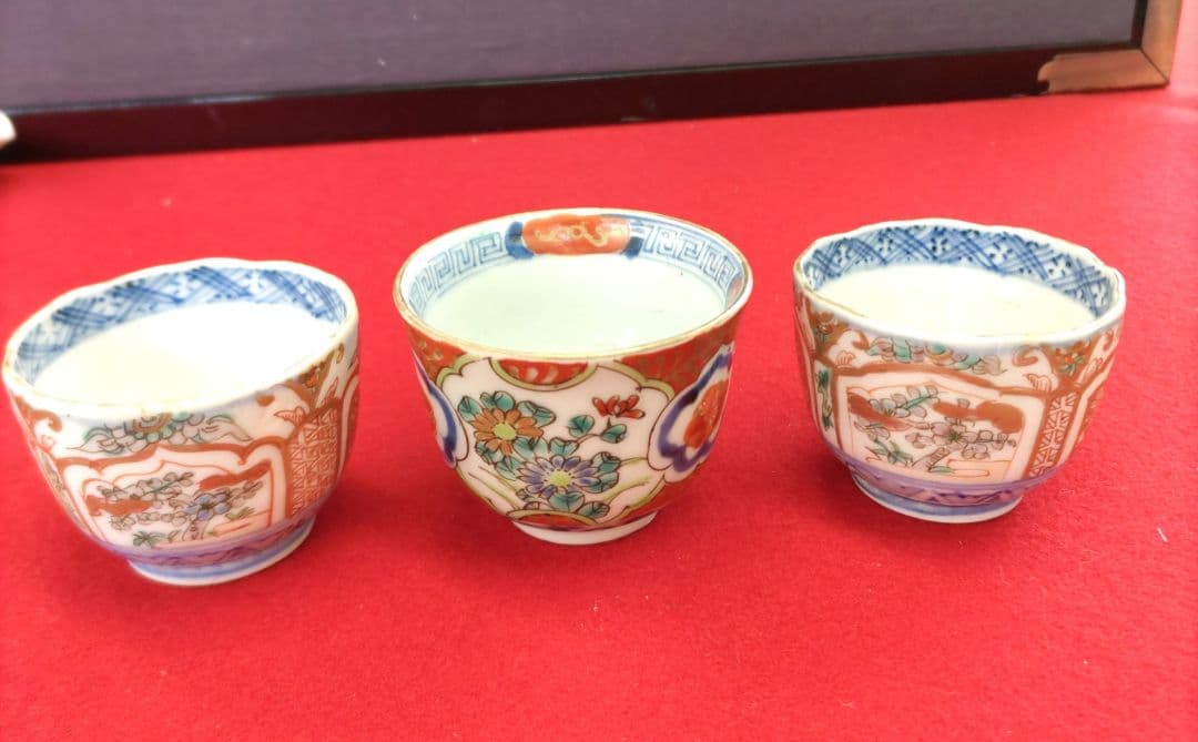 古伊万里のぞき　3個　D439