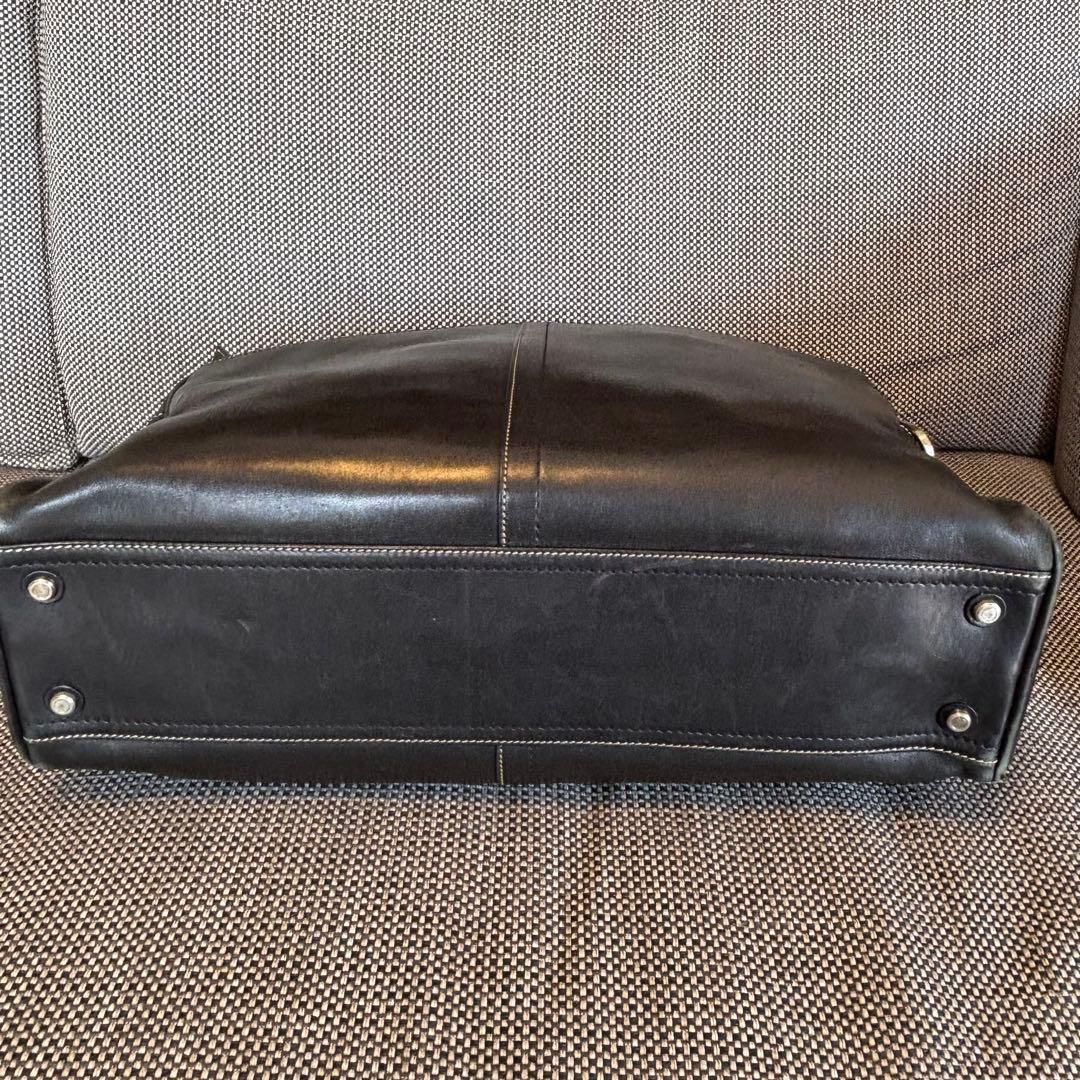 COACH コーチ ビジネスバッグ 本革レザー ブラック