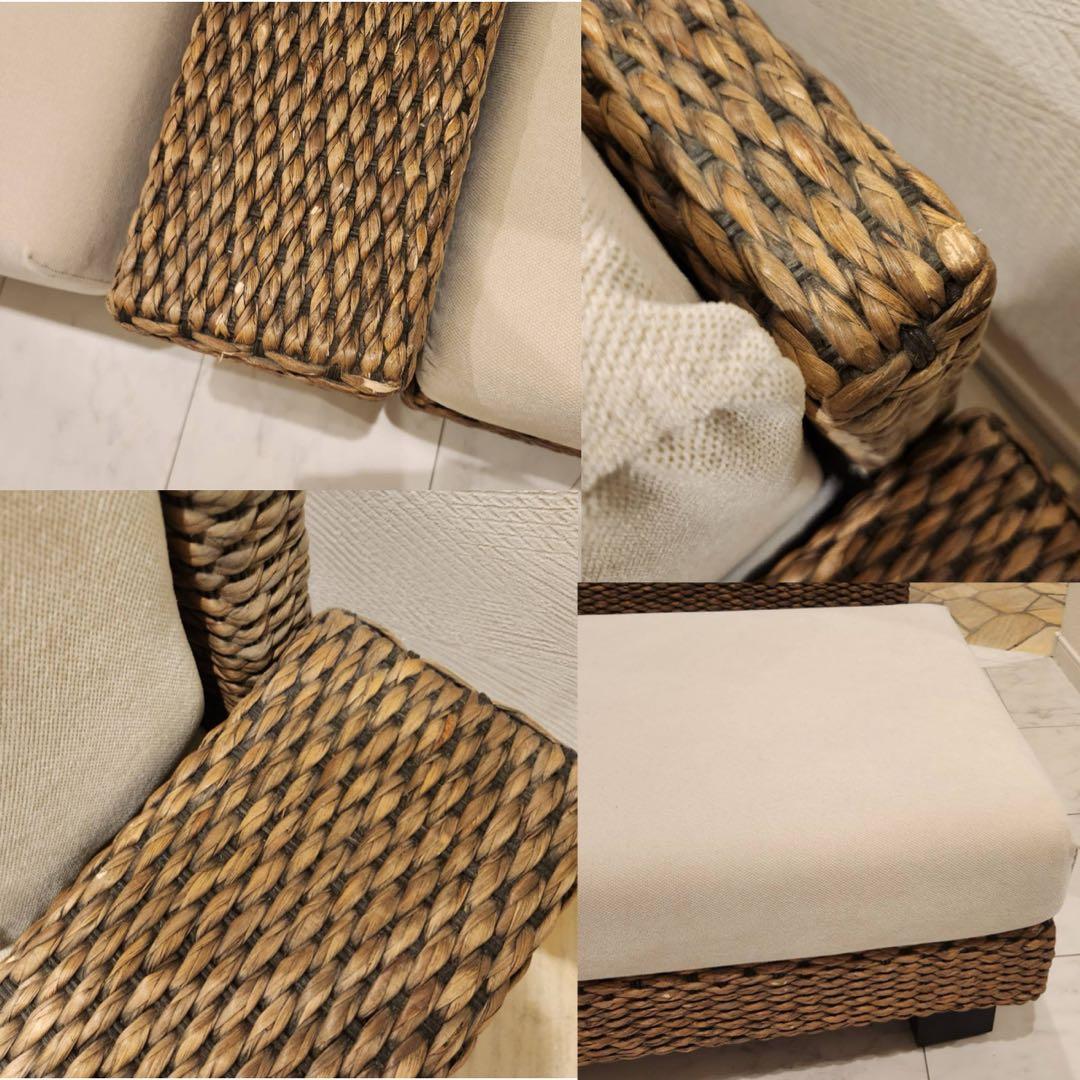 a.flatケイ・ローソファ 2.5人掛け &オットマン+テーブルセット