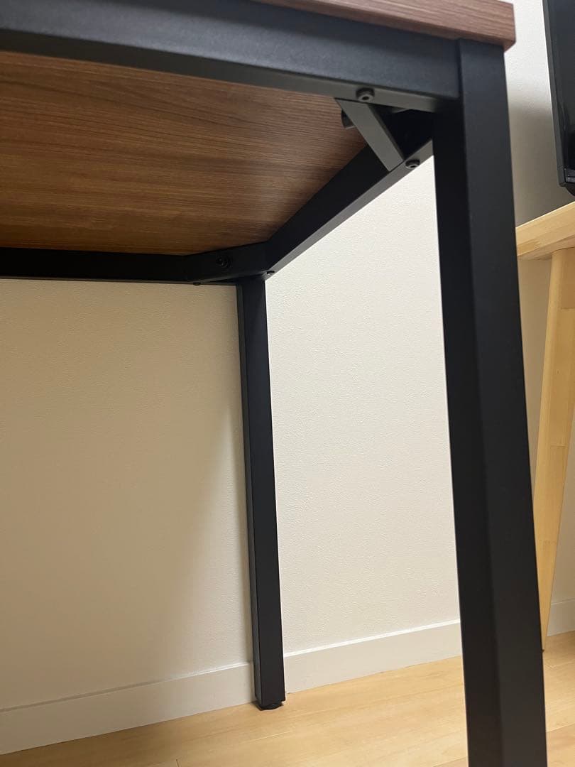 シンプルモダン 木製デスク ブラウン