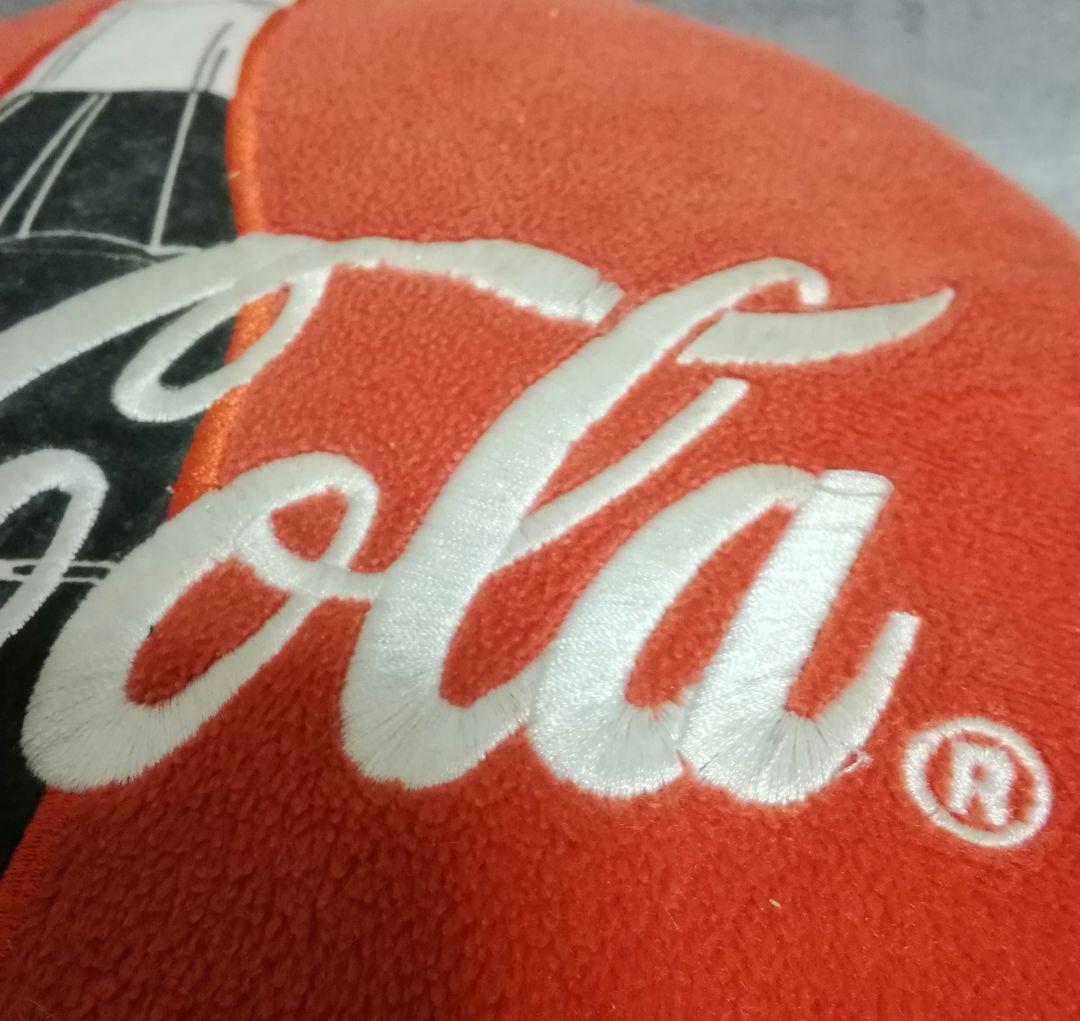 逸品　珍品　レア物　コカ・コーラ　クッション　ロゴ刺繍®入り　ヴィンテージ