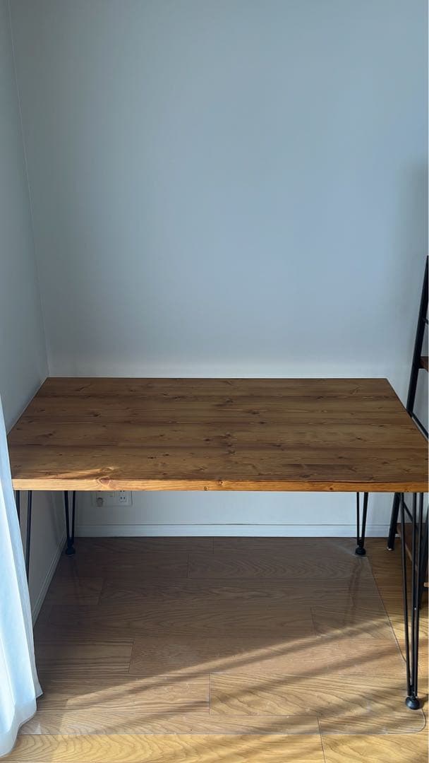 【あんみ】LOWYA無垢材ダイニングテーブル　幅120