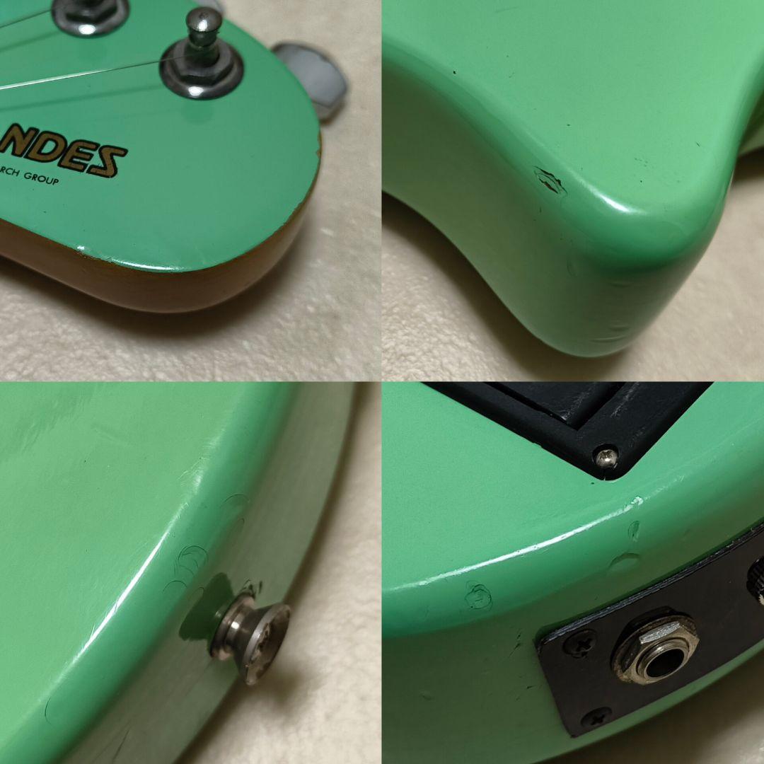 【美品】ZO-3 ミントグリーン アンプ内蔵ミニギター ヘッドフォン端子付