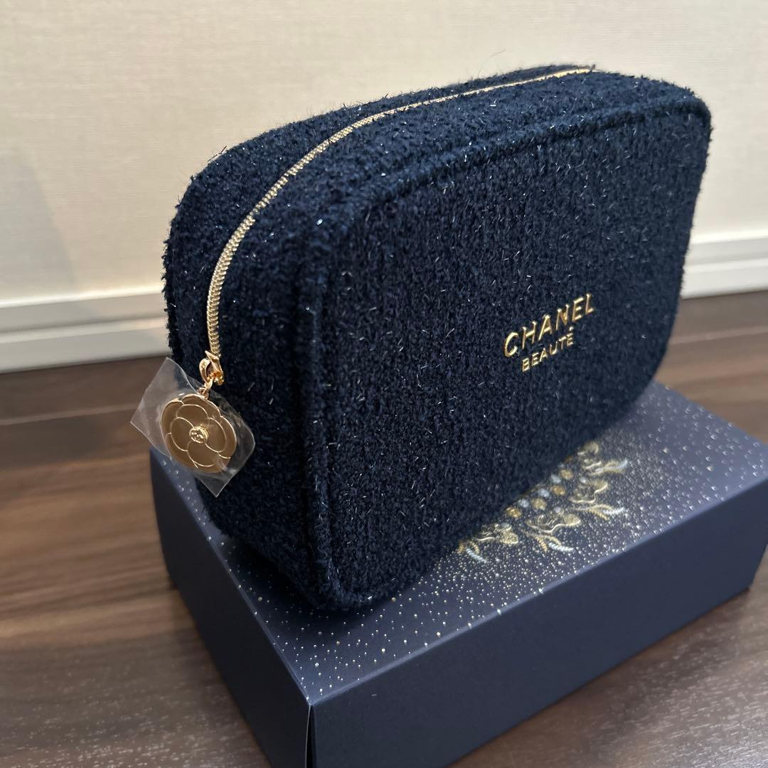 CHANEL シャネル 2025 クリスマスコフレ ネイビー ポーチ 新品未使用