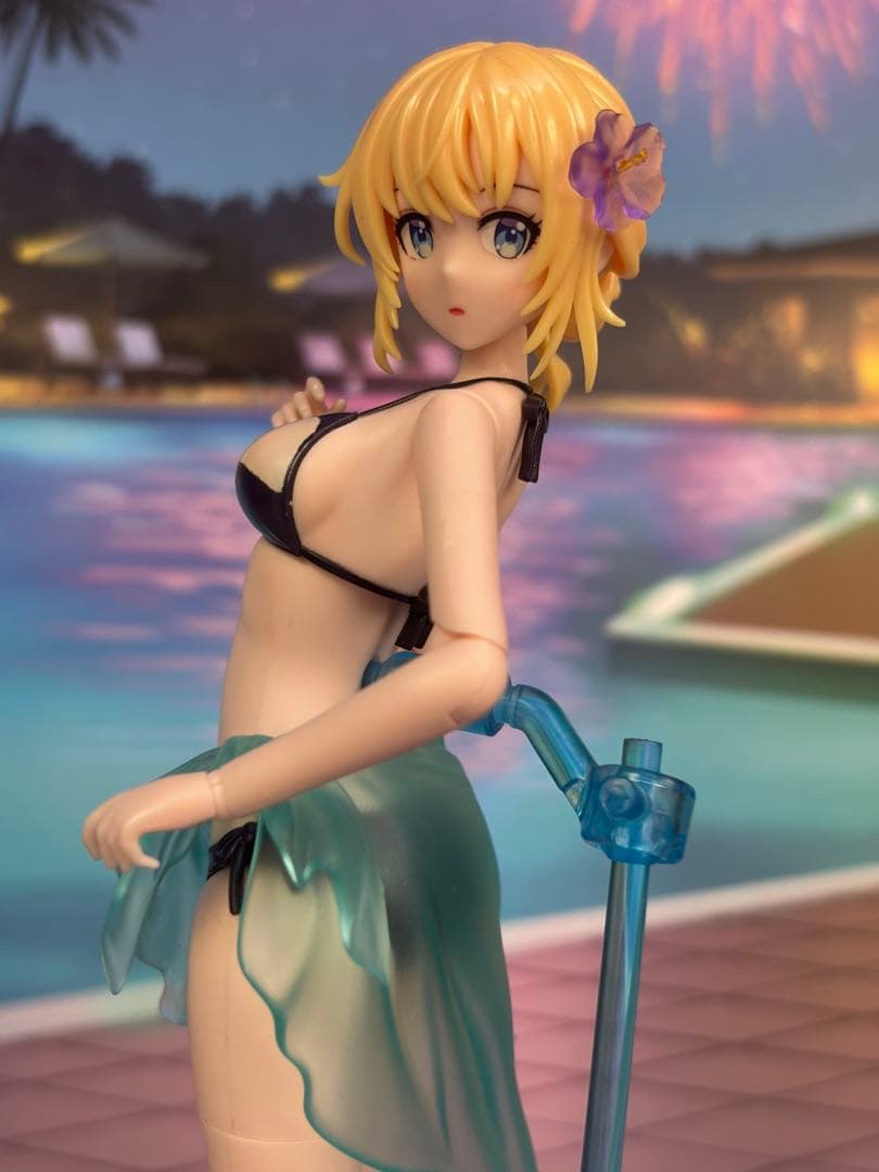 創彩少女庭園 佐伯リツカ水着ヘアアレンジVer1/10プラモデル 塗装済完成品