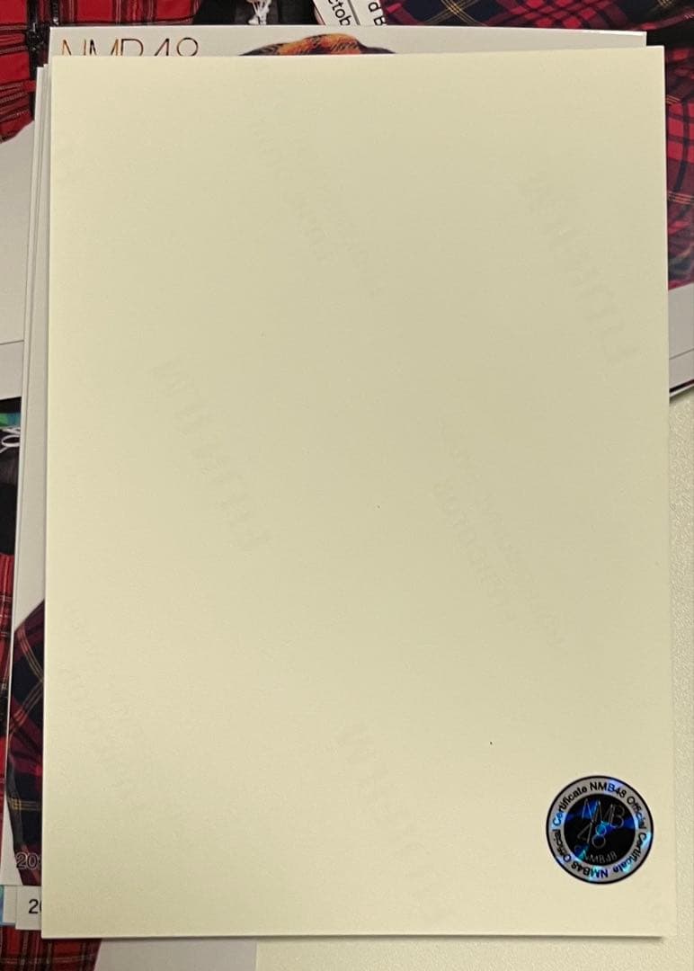 NMB48 和田海佑 2025.OctoberB 直筆 生写真