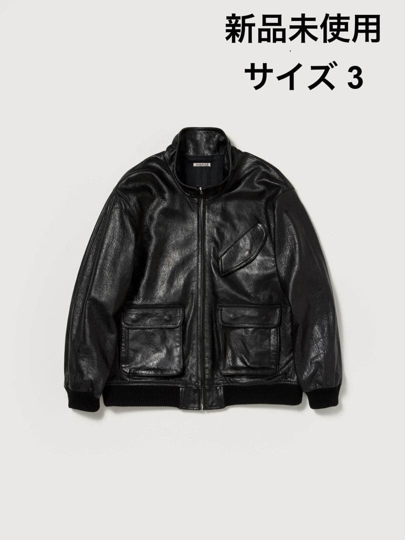 オーラリー 25AW LAMB LEATHER ZIP BLOUSON 3 AURALEE(オーラリー) 25AW「LAMB LEATHER ZIP BLOUSON」レザー